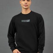 Black Printed Sweatshirt
