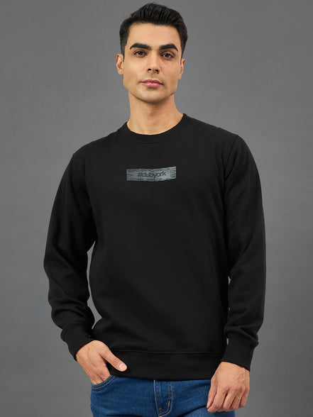 Black Printed Sweatshirt