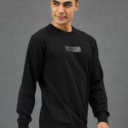 Black Printed Sweatshirt