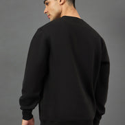 Black Printed Sweatshirt