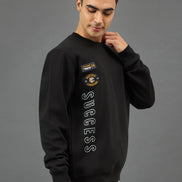Black Printed Sweatshirt