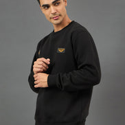 Black Printed Sweatshirt