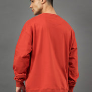 Rust Printed Sweatshirt