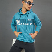 Light Blue Printed Sweatshirt