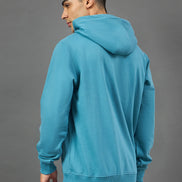 Light Blue Printed Sweatshirt
