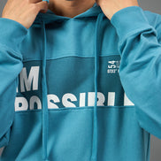 Light Blue Printed Sweatshirt