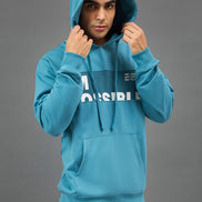 Light Blue Printed Sweatshirt