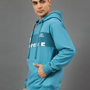 Light Blue Printed Sweatshirt