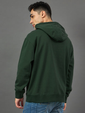 Green Solid Sweatshirt