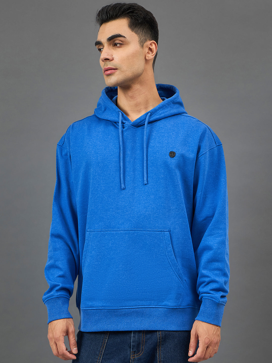 Blue Solid Sweatshirt
