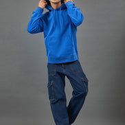 Blue Solid Sweatshirt