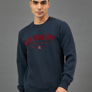 Navy Embroidery Sweatshirt
