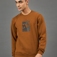 Camel Printed Sweatshirt