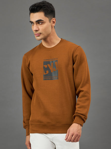 Camel Printed Sweatshirt