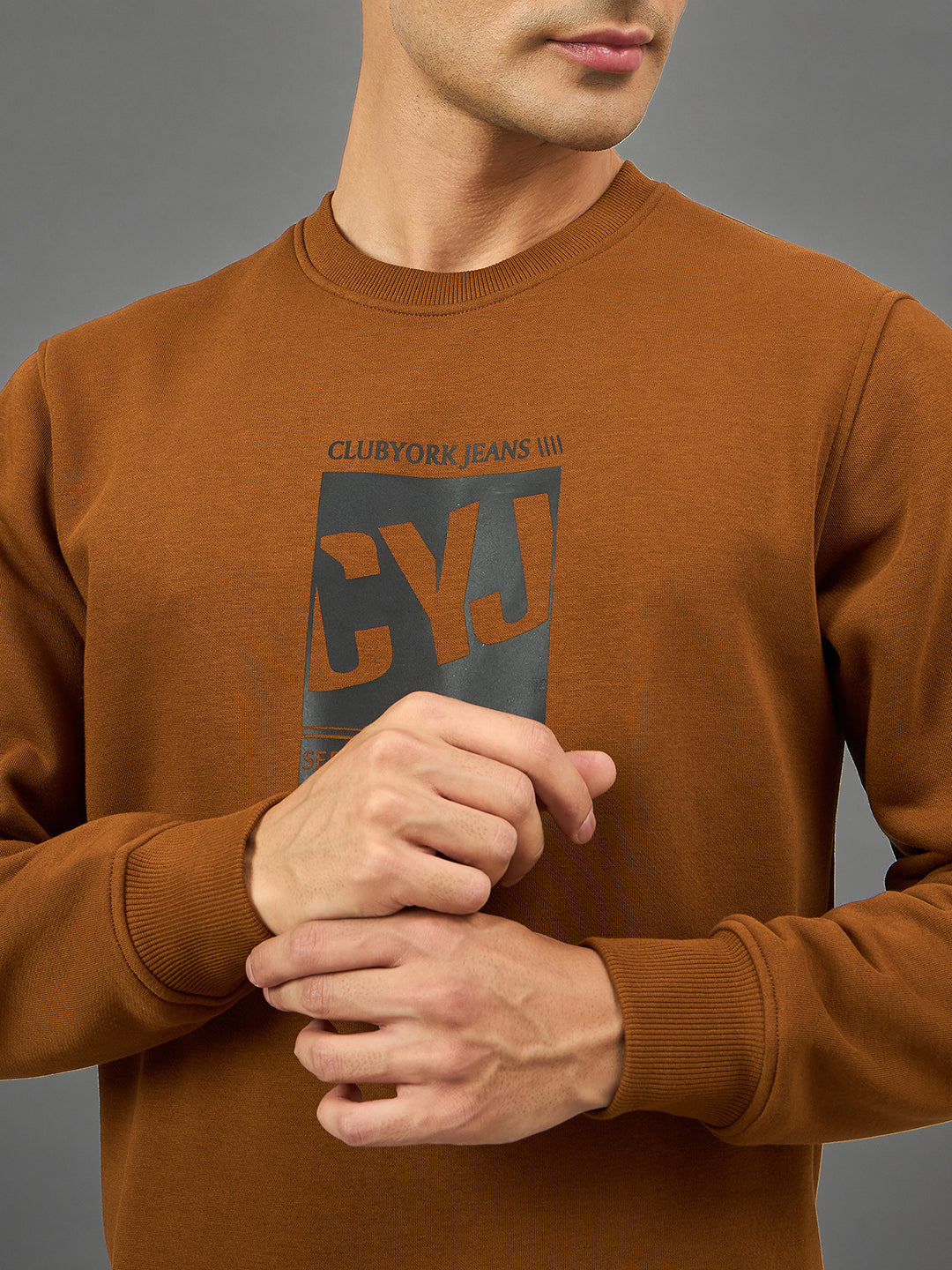 Camel Printed Sweatshirt