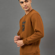 Camel Printed Sweatshirt