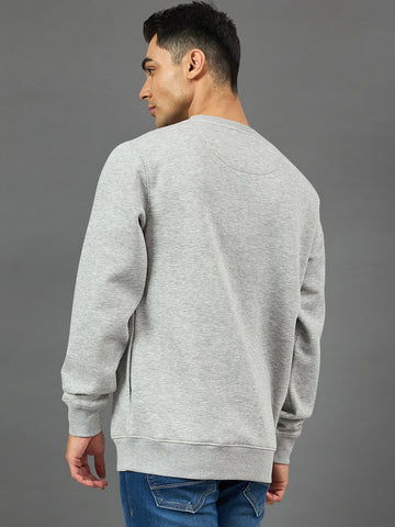 Light Grey Printed Sweatshirt