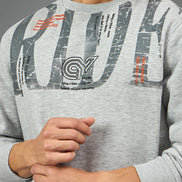 Light Grey Printed Sweatshirt
