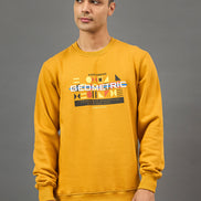 Mustard Printed Sweatshirt