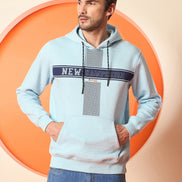 Sky Blue Hooded Sweatshirt
