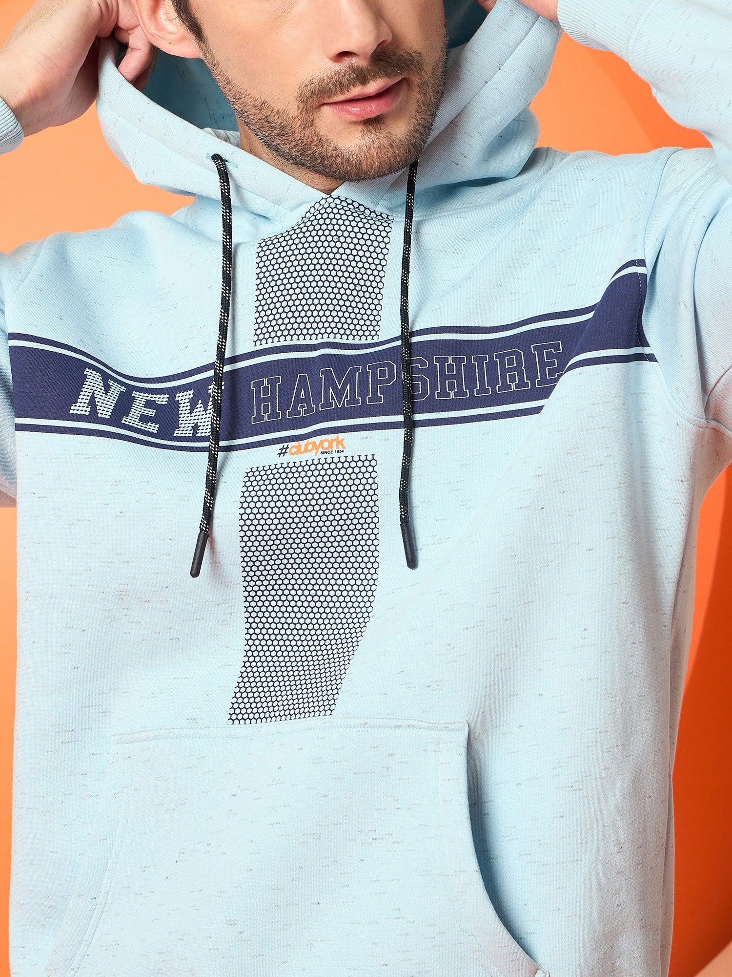 Sky Blue Hooded Sweatshirt