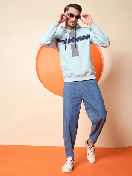 Sky Blue Hooded Sweatshirt