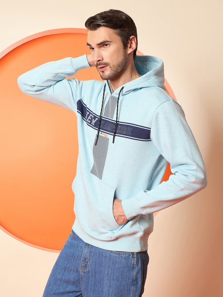 Sky Blue Hooded Sweatshirt