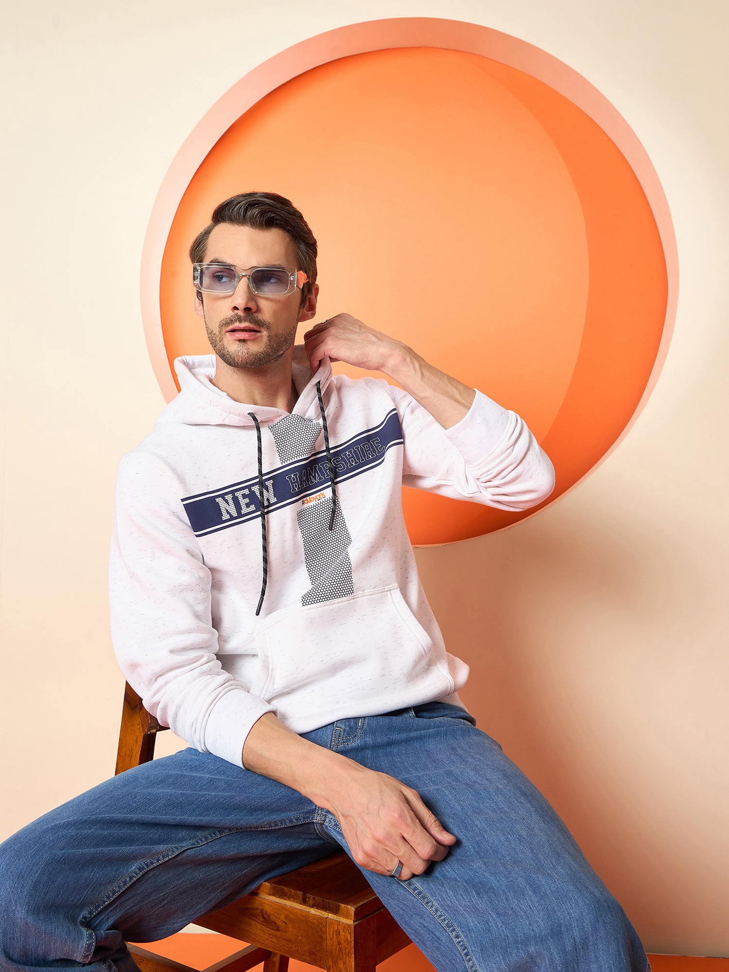 White Hooded Sweatshirt