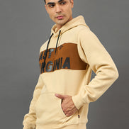 Beige Colorblocked Sweatshirt