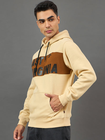 Beige Colorblocked Sweatshirt