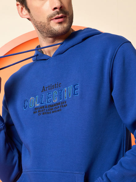 Royal Blue Hooded Sweatshirt