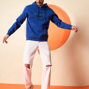 Royal Blue Hooded Sweatshirt