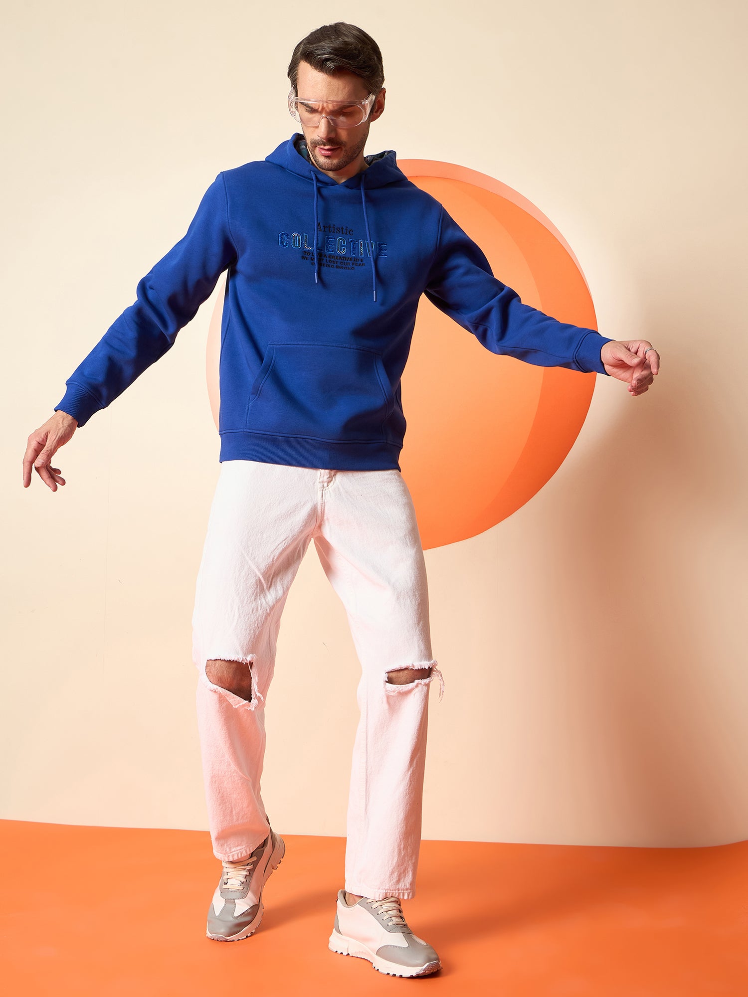 Royal Blue Hooded Sweatshirt