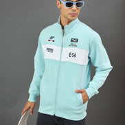 Sky Blue Colorblocked Sweatshirt