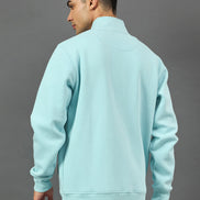 Sky Blue Colorblocked Sweatshirt