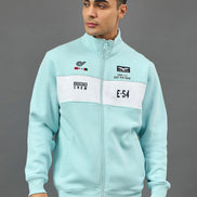 Sky Blue Colorblocked Sweatshirt