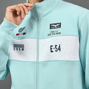 Sky Blue Colorblocked Sweatshirt