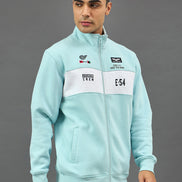 Sky Blue Colorblocked Sweatshirt