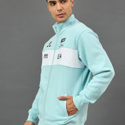 Sky Blue Colorblocked Sweatshirt