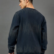 Navy Printed Sweatshirt