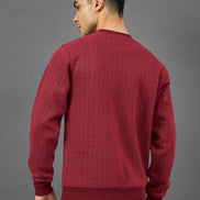 Wine Printed Sweatshirt