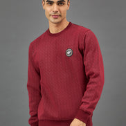Wine Printed Sweatshirt