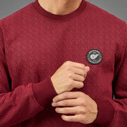 Wine Printed Sweatshirt