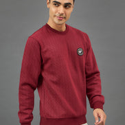 Wine Printed Sweatshirt