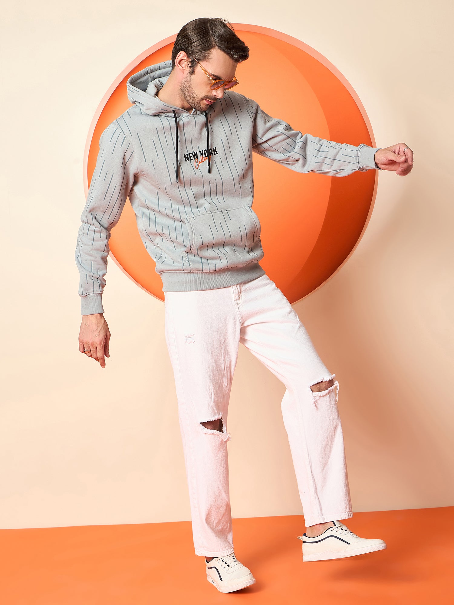 Light Grey Hooded Sweatshirt