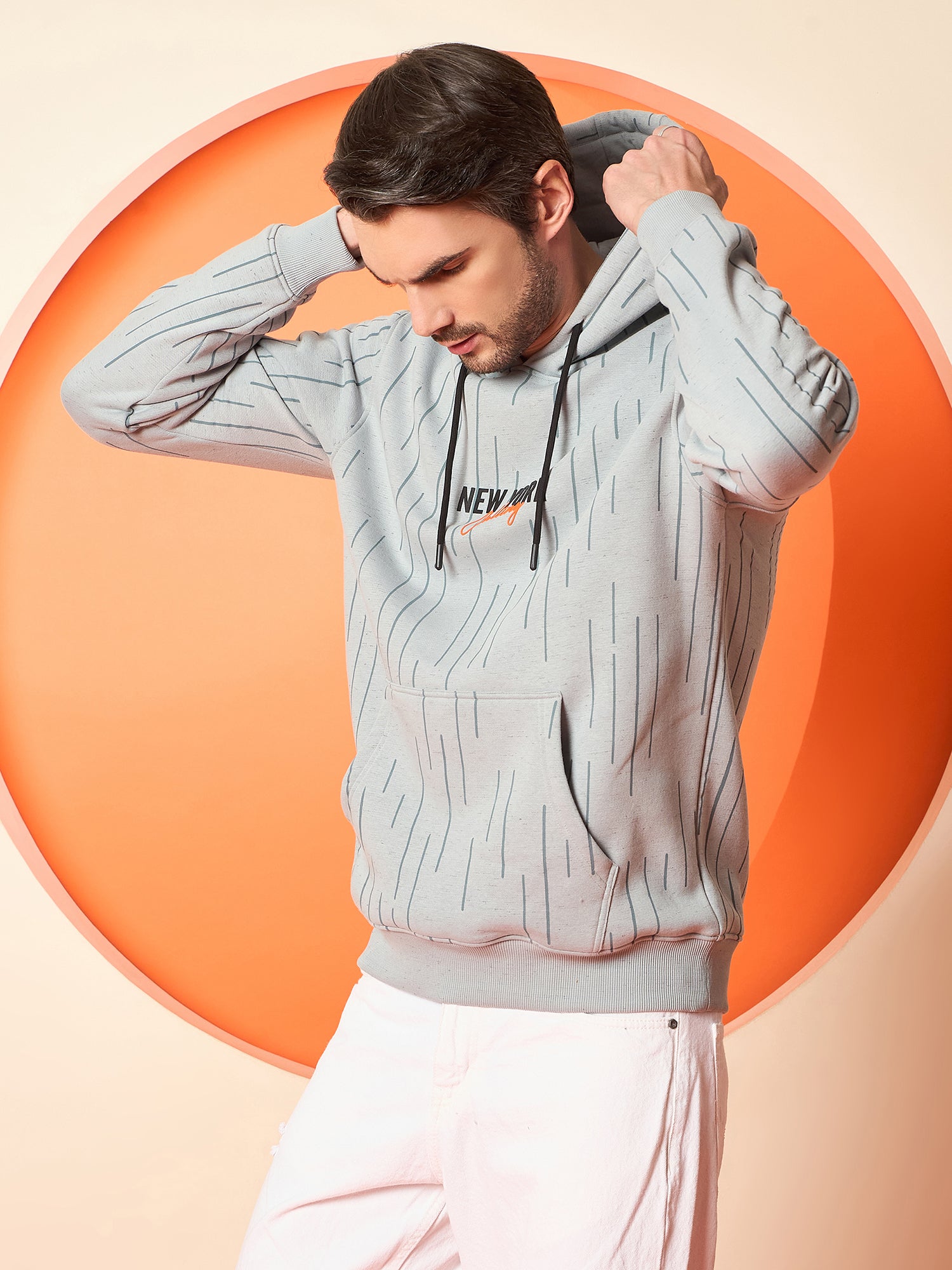 Light Grey Hooded Sweatshirt