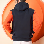 Navy Blue Hooded Sweatshirt