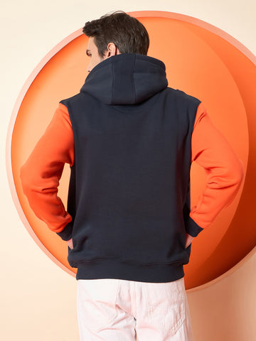 Navy Blue Hooded Sweatshirt