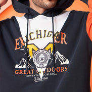 Navy Blue Hooded Sweatshirt