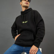 Black Printed Sweatshirt